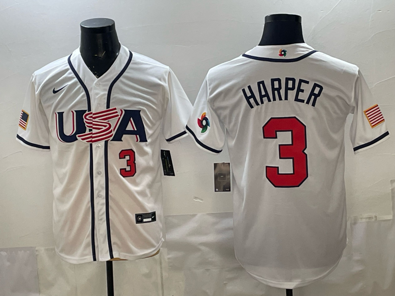 Men 2026 World cup white MLB Nike jersey 0080